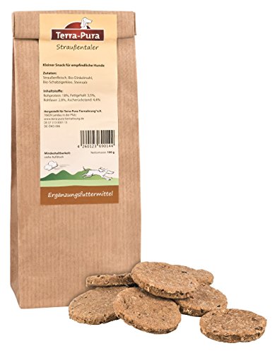 Ramo Digital straußen Galletas para perros 3 x 100 g (3 Pack) Terra de pura aperitivos saludable recompensa