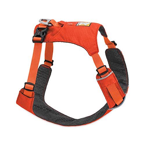 Ruffwear Contenido: 1 arnés Ligero para Perro, Talla XS, Color Rojo, Peso: 68 g, Material: Nailon/Espuma de células Cerradas, arnés de Alta y luz, 3082-601S1