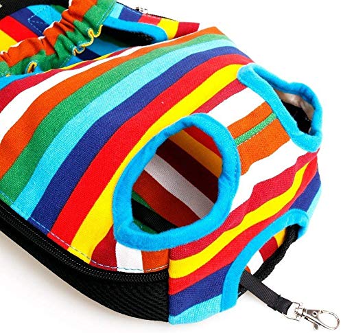 SEESEE.U Mochila para Transportistas De Mascotas, Bolso De Viaje Ajustable para Mascotas, Portador De Perros, Bolsa De Viaje, Patas, Fácil De Usar para Viajar, IR De Excursión, Acampar,B,S