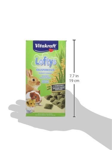 Vitakraft - 10 packs de snacks Loftys Crunchy Cushions para animales pequeños (10 x 100g) (Variado)