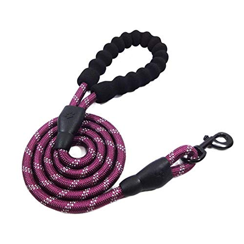 Collares Básicos para Perrosschiuma per Catena Riflettente A Forma Di Cane Multicolore con Cordino Tondo Manico Comodo Catena per Cani Di Grossa Taglia Sky-Blue: 1,5 M * 1,5 Cm