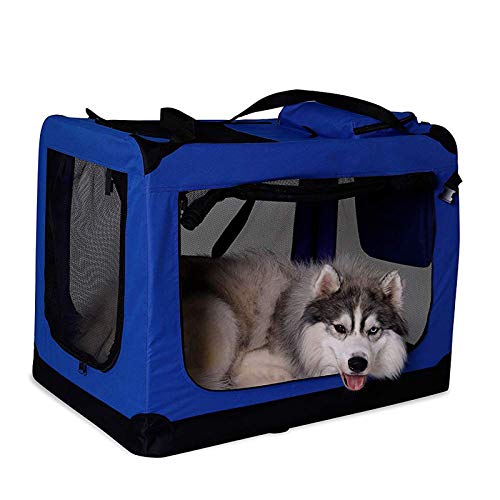 dibea TB10033 Bolsa de Transporte para Perros y Gatos, Azul, (XL) 82x58x58 cm