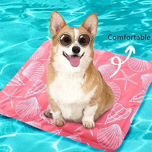 JZTRADE Manta Fria para Perros Alfombra Refrescante Perro Almohadillas de Entrenamiento Conejo de Mat Almohadilla de refrigeración para Perros De Perro m