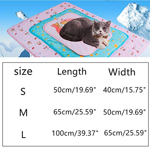 LSTC Alfombrilla Refrigeracion Animales Alfombra Refrescante Perro De Perro Caja Mat Perro de refrigeración Conejo de Mat Almohadillas de Entrenamiento 1,m