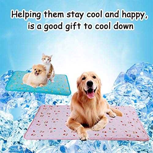 LSTC Alfombrilla Refrigeracion Animales Alfombra Refrescante Perro De Perro Caja Mat Perro de refrigeración Conejo de Mat Almohadillas de Entrenamiento 1,m