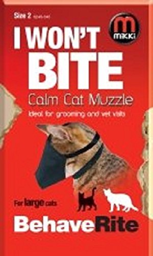 Mikki Bozal calmante de Nylon para Gatos y Gatitos Evitar Que muerdan o arañen al Peluquero o Veterinario. Talla 2.
