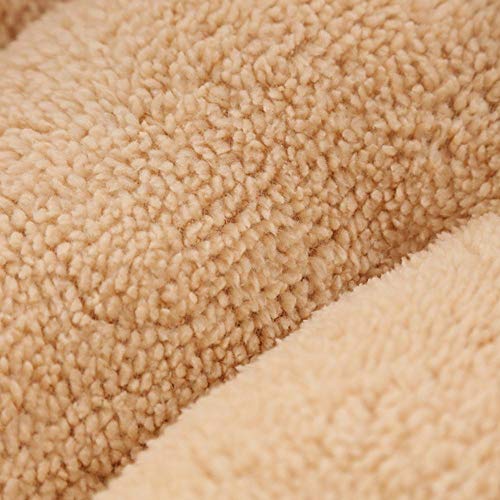 PENVEAT Soft Pet Dog Bed Lavable Round Cat Cat Nest Nido Antideslizante Pet House Dog Cojín Short Felpa Mats Lounger Sofas Productos para Perros, J, M 50X50X12cm