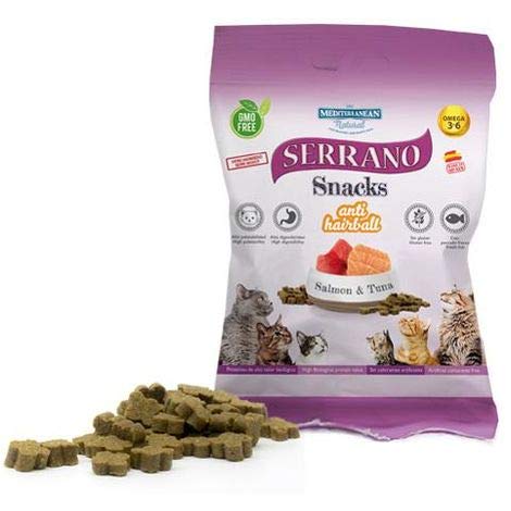 TODOPETS Snacks Serrano Salmon Y Atun Antibolas 50 gr