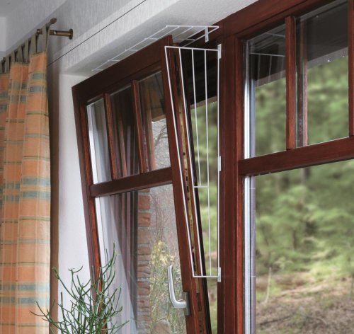 Trixie Rejilla Protectora Lateral de Ventana, 62 x 16/8 cm, Color Blanco
