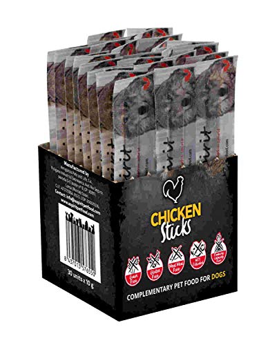 ALPHA SPIRIT Snack Perro Pollo 1 Caja x 30 barritas Individuales