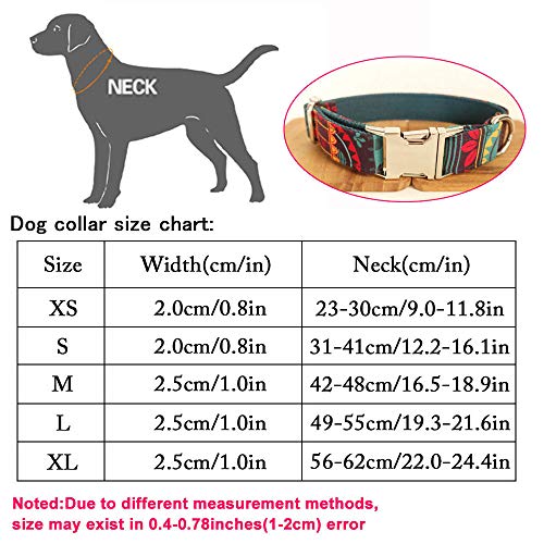 Conjunto Personalizado de Collar de Perro Estilo Bohemio Ajustable Correa Para Mascotas Conjunto de Etiquetas Etiqueta Para Perros Grabado con láser Adecuado Para Perros Grandes, Medianos y Pequeños