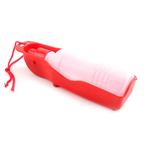 Ecloud Shop® 500ML Pet Puppy Plegable Bebedor Pet portátil de Viaje de Agua alimentador no tóxico Botella de Seguridad (Color al Azar)
