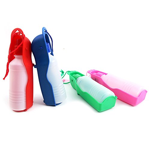 Ecloud Shop® 500ML Pet Puppy Plegable Bebedor Pet portátil de Viaje de Agua alimentador no tóxico Botella de Seguridad (Color al Azar)