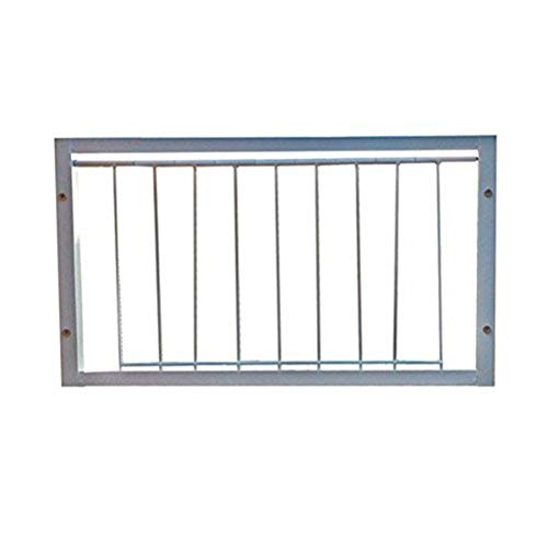 POPETPOP 10pcs Barras de Hierro para Jaula de pájaros Activa Puerta Entrada Trampa de Alambre Cortina de Puerta Metal Extraíble Varilla (Plata)