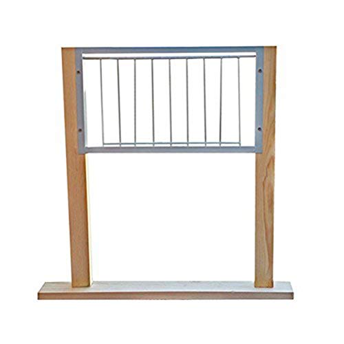 POPETPOP 10pcs Barras de Hierro para Jaula de pájaros Activa Puerta Entrada Trampa de Alambre Cortina de Puerta Metal Extraíble Varilla (Plata)