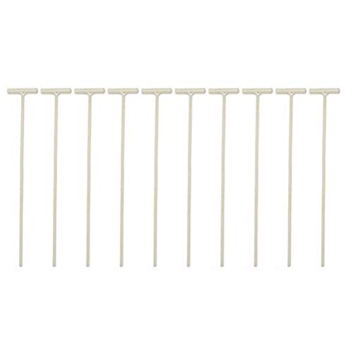 POPETPOP 10pcs Barras de Hierro para Jaula de pájaros Activa Puerta Entrada Trampa de Alambre Cortina de Puerta Metal Extraíble Varilla (Plata)