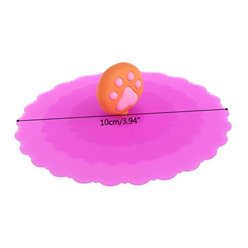 ECMQS Pet Food - Tapa Reutilizable de Silicona para Perro, Gato, 1 Unidad, Color Aleatorio