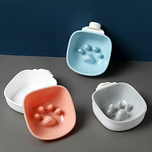 PET HOUND Alimentador para Mascotas, Tazón De Mascota, Anti-Ácaros Tazón Gato Montado En La Alimentación del Perro Cuenco De Agua Colgando, Perro Mediano Plástica Creativa Olla Perro,Naranja