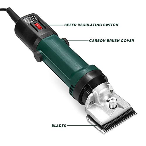 Profesional Maquina de Esquilar para Caballo, Esquiladora Caballos 690W & 6 Velocidades Ajustables Eléctrica Maquinilla Cortapelos para Animales de Granja Grandes, Cuidado del Caballo