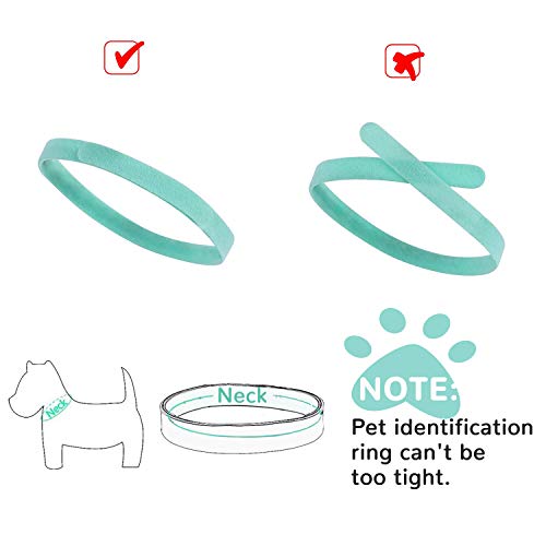 15 Piezas Collares Cachorro,XCOZU Collar De Mascota Ajustables Etiqueta De Identificación Para Cachorros De Mascota Recién Nacidos,Nylon De Colores Banda De Identificación De Cachorro Suave