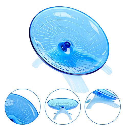 1pcs Rueda Del Hámster Del Vuelo De La Rueda De Platillo Ejecución De Plástico Pequeño Disco Confort Animal Rueda De Ejercicio Juguete Silencioso Spinner Juguetes Para Los Pequeños Animales Domésticos