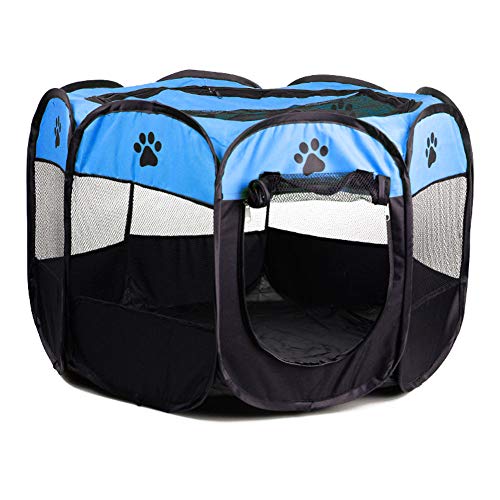 AGN - Tienda de campaña Plegable portátil para Mascotas, para Perro, Gato, Juego de Cachorro, fácil de operar, Valla, Octogonal, Productos para Exteriores