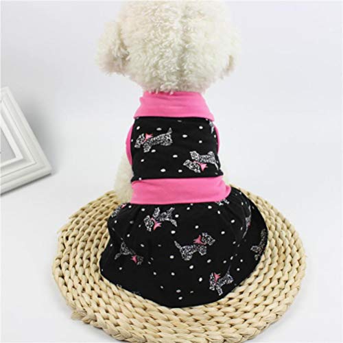 AMURAO Vestido de Perro de Verano Ropa para Mascotas Transpirable Falda Linda del Perrito de la Boda Mascota Encantadora Disfraces al Aire Libre