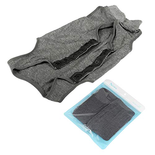 Dotoner Gatos Traje de recuperación Profesional para heridas Abdominales o Enfermedades de la Piel Alternativo para Gatos y Perros después de la cirugía Ropa para el hogar(Gris,m)