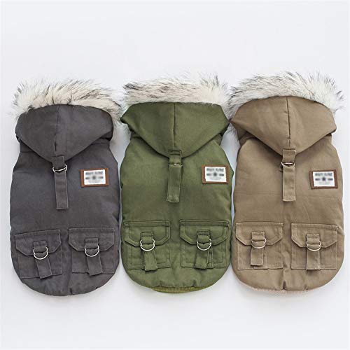 GODGETS Ropa para Perros, Camiseta Abrigo de Cachorro Ropas Invierno Perro Verde S