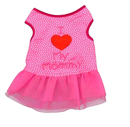KIRALOVE Disfraz - Escritura - Amo a Mami - Amo a Mami - Perro - s - Disfraces - Carnaval de Halloween - Idea de Regalo Original i Love Mommy
