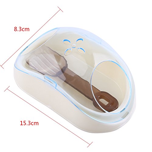 Letrina para hámster - Kit de limpieza de letrina para mascota pequeña, 3 colores, 15,3 x 8,3 x 6 cm
