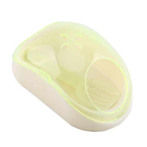 Letrina para hámster - Kit de limpieza de letrina para mascota pequeña, 3 colores, 15,3 x 8,3 x 6 cm