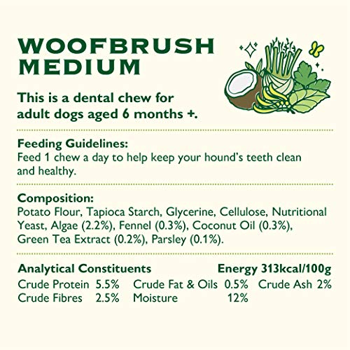 Lily's Kitchen Palito Woofbrush Mediano de Cuidado Dental para Perro (Pack 7 x 196g)