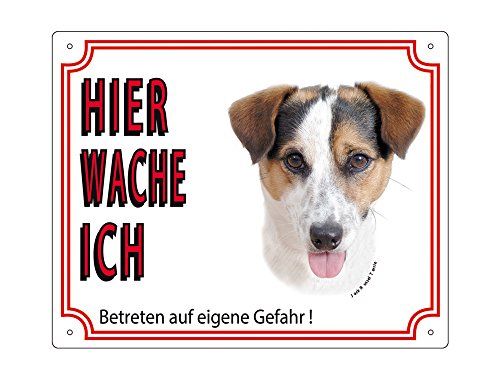 Nobby Jack Russel Terrier - Señal de Advertencia (12 x 3,5 cm), Color Amarillo