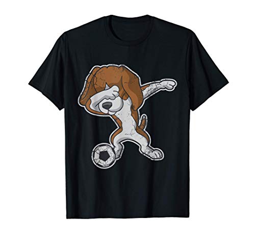 Perro beagle de deportes de fútbol Camiseta