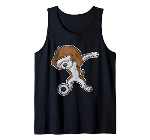 Perro beagle de deportes de fútbol Camiseta sin Mangas