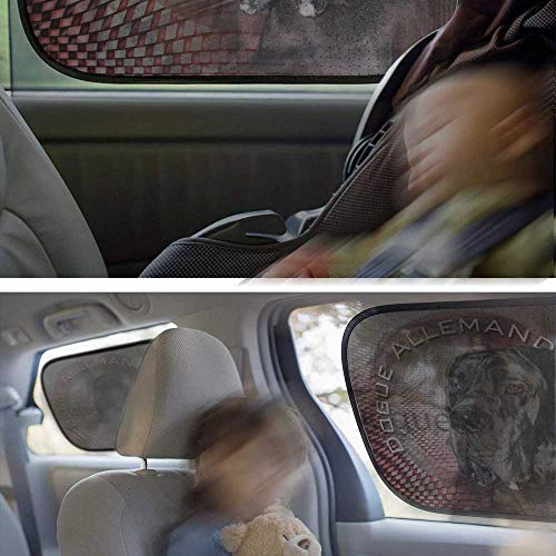 Pets-easy Pare Soleil Perro Coche de Dogue Alemán Negro