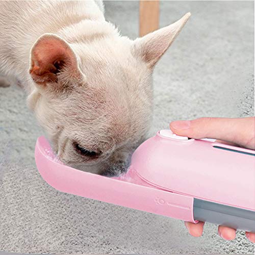 Tarnel Botella de Agua para Mascotas Bebedero Portátil de Viaje para Perros y Gatos Fuente Portátil para Mascotas Capacidad de 300ML