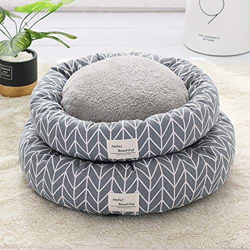 thematys Cama para Perros con cojín Reversible I Cama para Gatos I Cama Suave y acogedora I Cojín para Perros I Cesta para Perros en 2 tamaños Diferentes y 8 Colores (S (40 x 12 cm), Style 3)