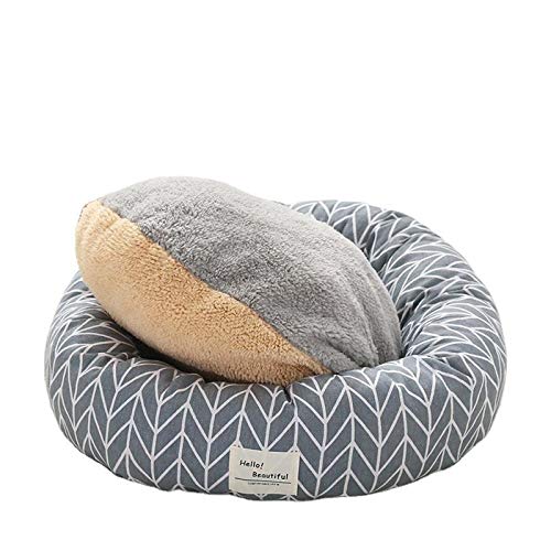 thematys Cama para Perros con cojín Reversible I Cama para Gatos I Cama Suave y acogedora I Cojín para Perros I Cesta para Perros en 2 tamaños Diferentes y 8 Colores (S (40 x 12 cm), Style 3)