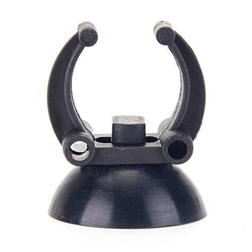 Uniclife 12 Piezas del Acuario Calentador de Ventosas Lechones Clips 33mm Titulares Dia / Abrazaderas para Fish Tank Negro