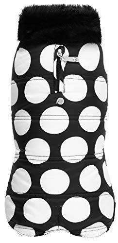 Wouapy 727634 Abrigo para Perros Bubble, Talla 34, Negro
