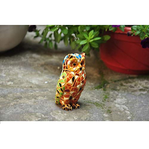 Xu-pet Yarda búho Mascota Marcadores Graves, Animales pequeños jardín conmemorar lápida sepulcral, Estatua Homenaje Resina de Color
