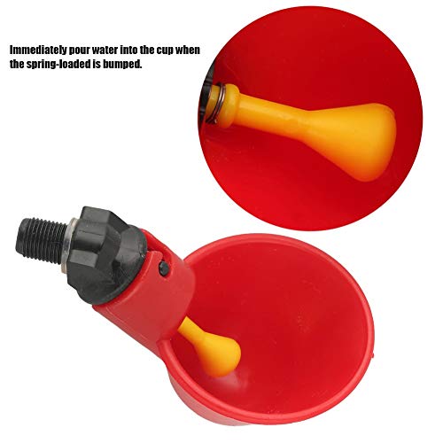 Aeloa Comedero de Pollo para bebederos de Pollo para bebederos de Aves 10PCS Comedero para bebederos de Agua para bebederos de Aves de Corral para Ganado Gallina de Pollo