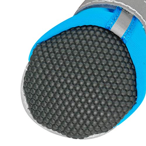 AMURAO Pequeños Zapatos Reflectantes para Mascotas Invierno cálido Antideslizante Lluvia Nieve Perros Botas Protectores de Pata Impermeables