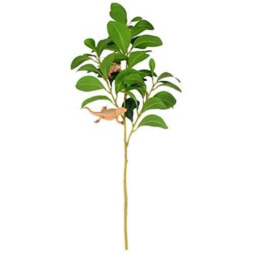 Balacoo Plantas trepadoras de Reptiles, Ramas de árboles de Reptiles simuladas, Adornos de decoración de Plantas realistas de terrarios para Reptiles y Anfibios