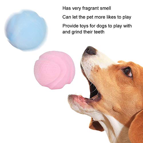 Cikonielf 3Pcs Pelota de Tenis Pelota para morder Mascotas Limpieza de Dientes de Perro Juguete Molar Masticar Pelota interactiva para Mascotas para Entrenamiento de molienda de Mascotas