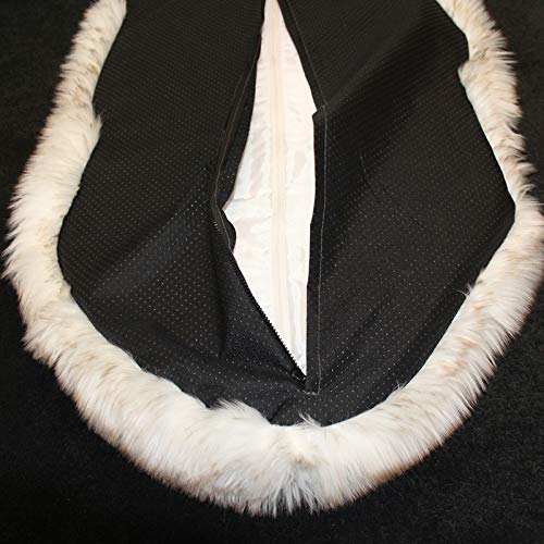 Colchón de Perro Piel de imitación de Perro Cama ortopédica Curva White Dog Rug por Medio de Soporte de Big Pequeño Cachorros (Color, Size : 108x63)