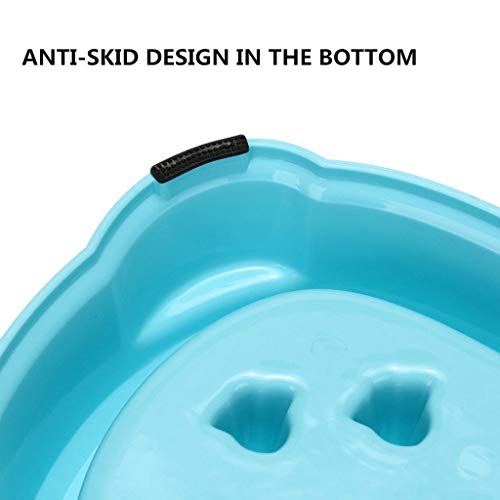 Comederos Doble Resina Anti-ácaros Cat Dog Pet Slow Food Tazones Cuencos de Doble Uso Acero Inoxidable Cat Dog Pet Agua y Alimentación Alimentación Tazones de riego Platos para Perros