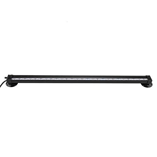 FOTABPYTI Lámpara de Tanque de Peces, luz de Burbuja de Tanque de Peces Luz LED subacuática con Control Remoto Kit de luz de Acuario(46cm)